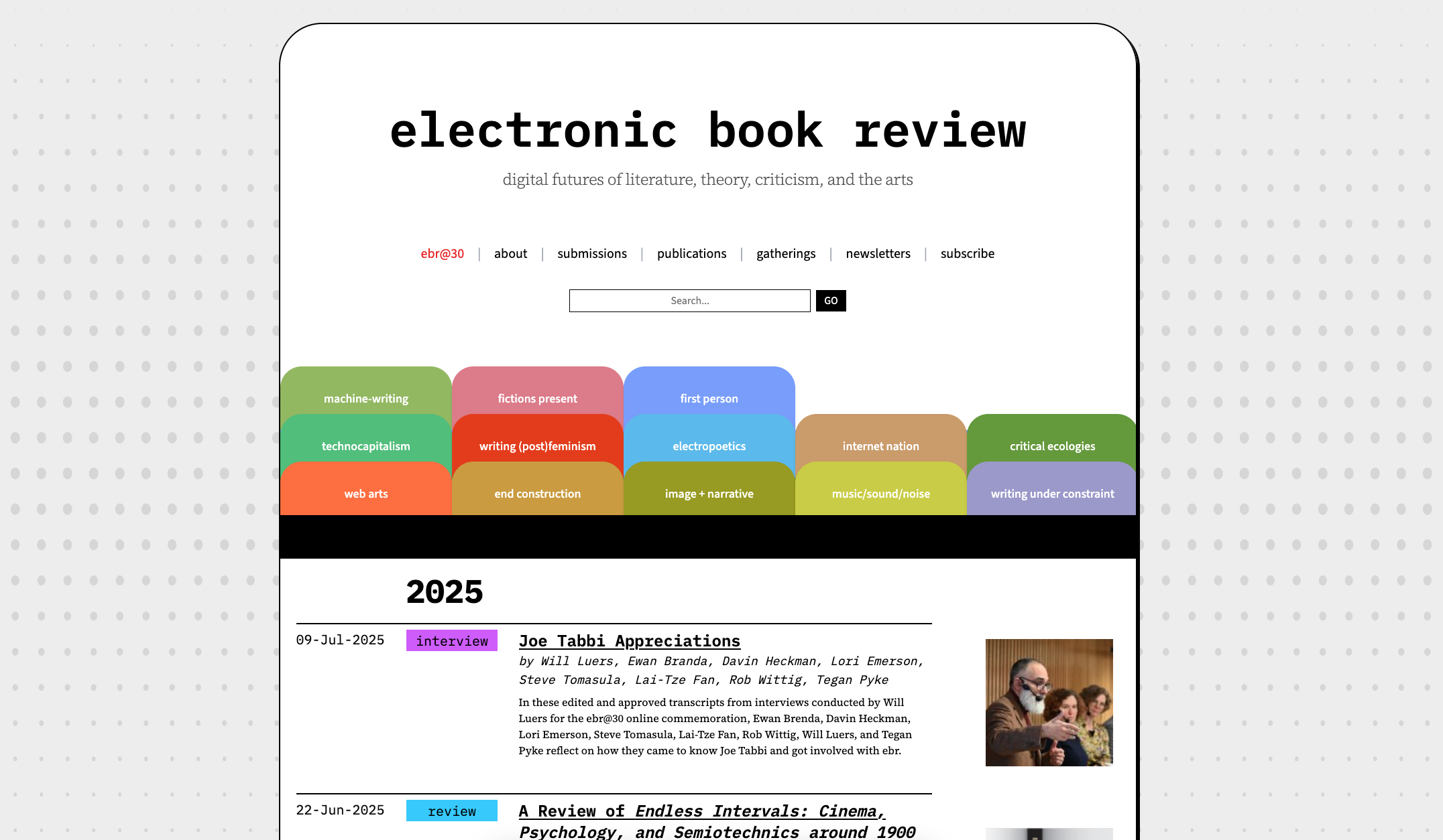 electronic book review redesign