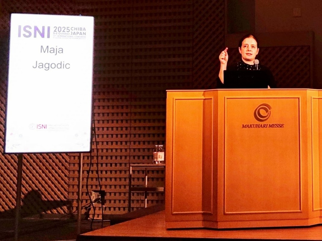 Dr Maja Jagodic giving her presentation on epigenome at the ISNI conference