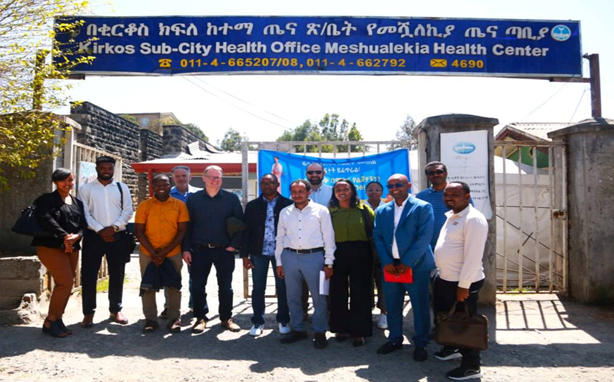 Group photo of site visit