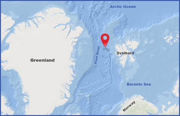 Map of where the Frigg Vent Field was discovered. 
