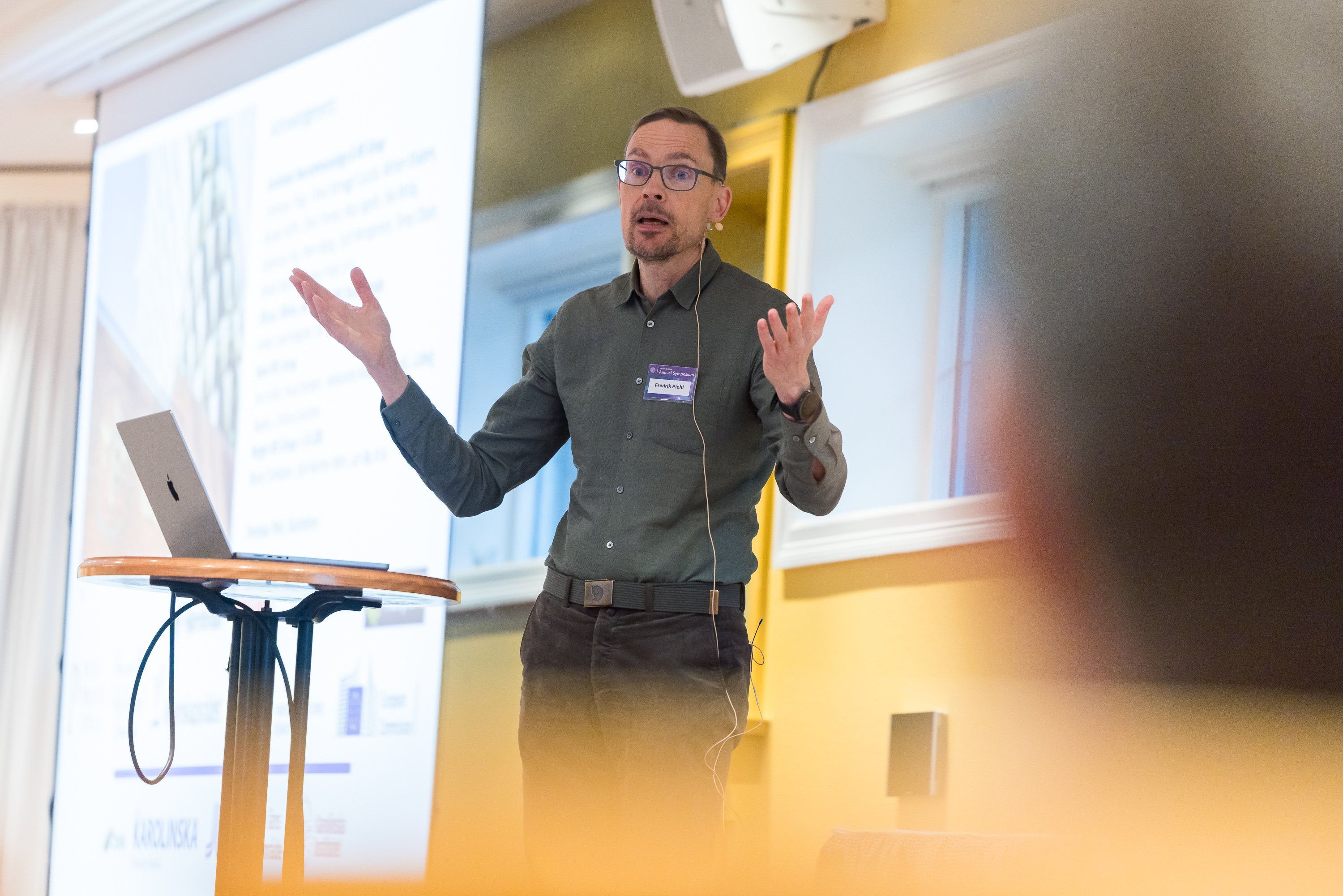 Professor Fredrik Piehl at the Neuro-SysMed 2025 Annual Symposium. 