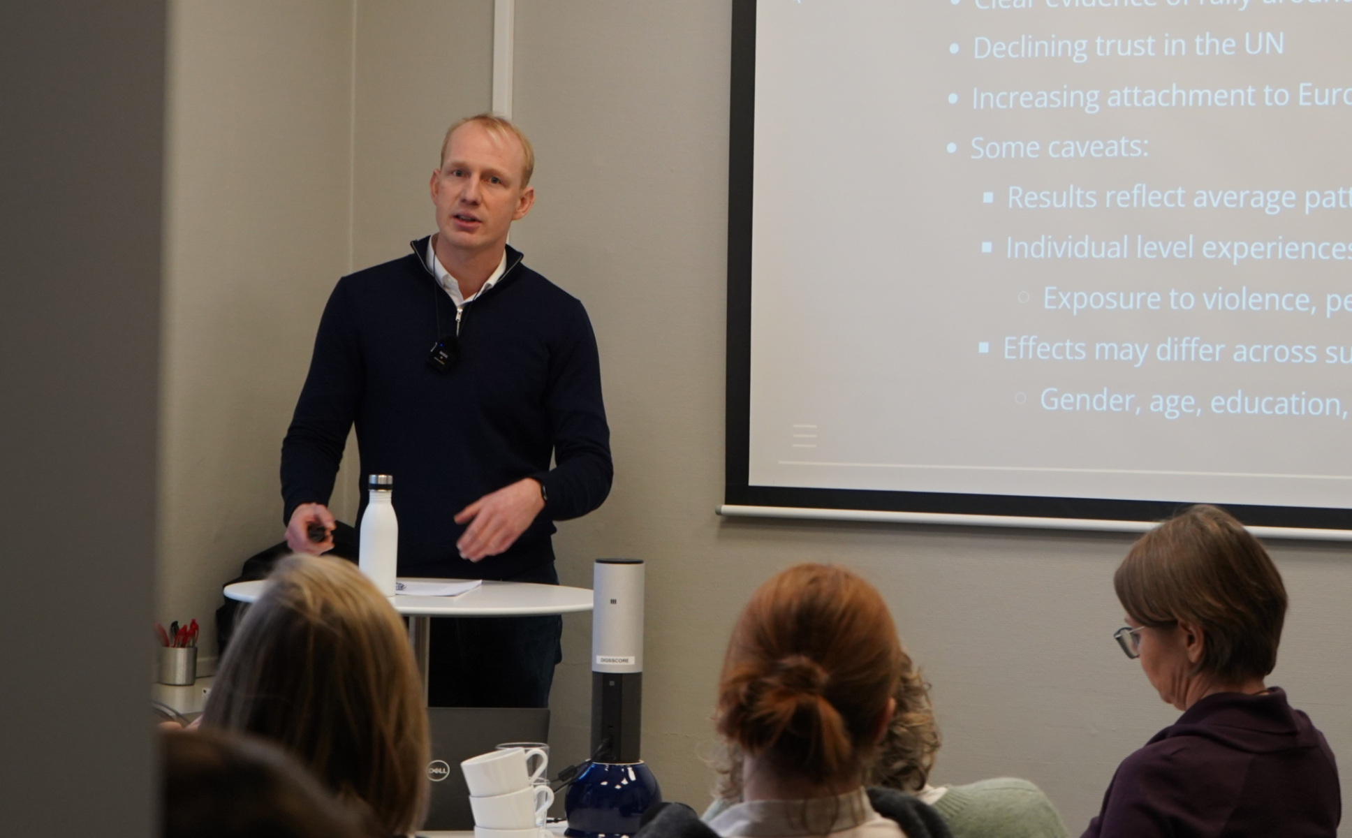 ESS forsker Alexander Verdoes presenterer under tirsdagslunsjseminar hos DIGSSCORE