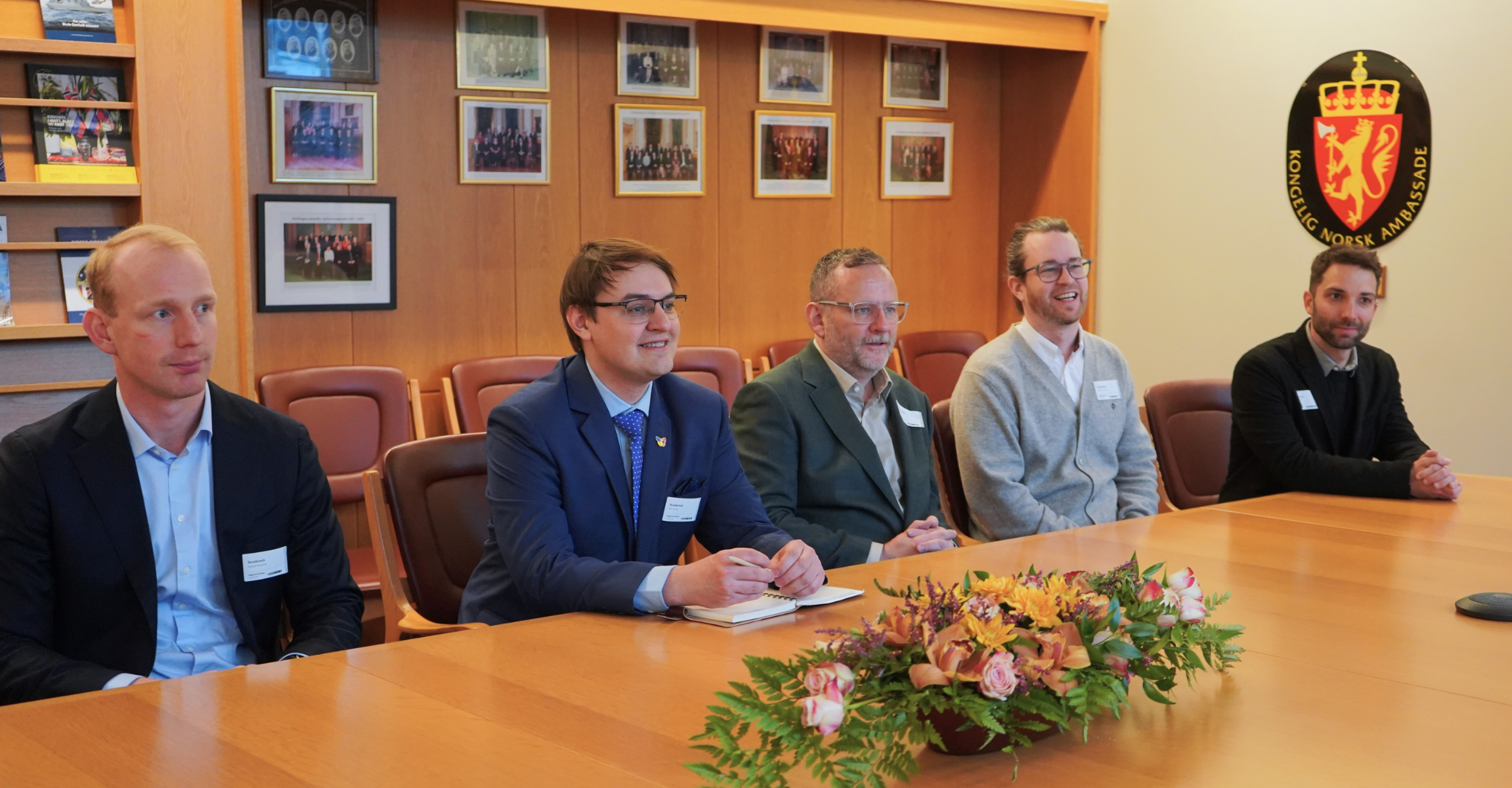 Delegasjonen på besøk på Stortinget