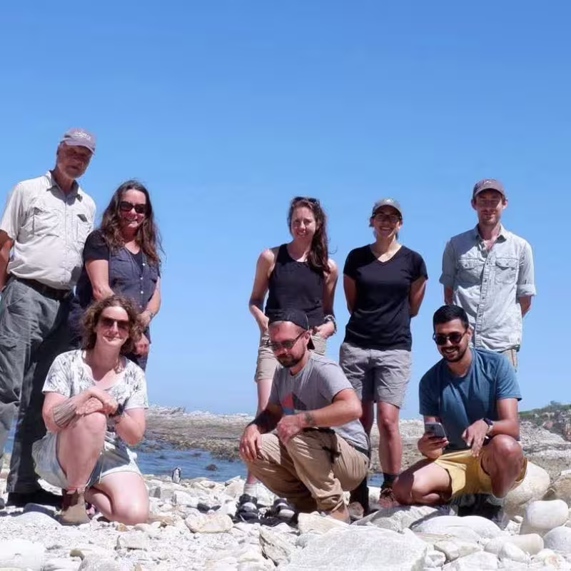 Group of people standing on the beach