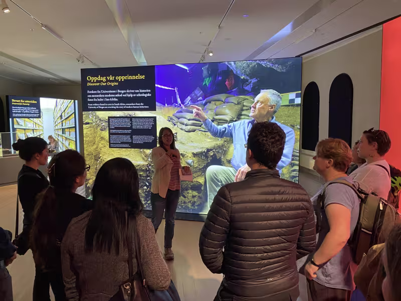 SEAS fellows at the SapienCE exhibit