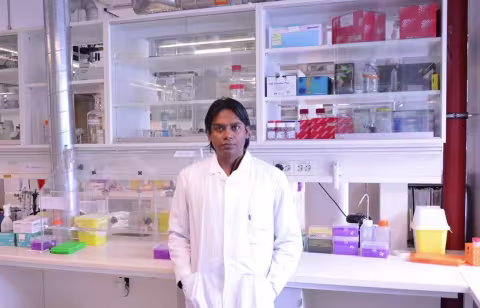  Aminur Rahman is an aspiring young research talent in the lab of Prof. Martha Enger at the Department of Biomedicine Photo: Aminur Raman