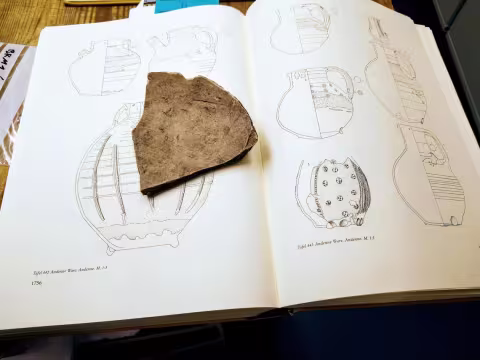 Piece of pottery find