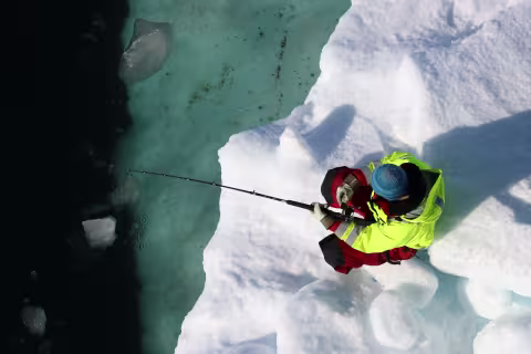 Picture of Njål Frafjord fishing