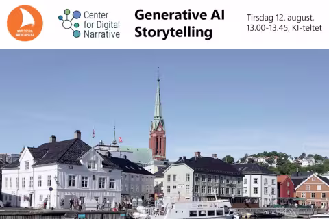 Bilde av Arendal sentrum i solskinn