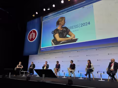 Paneldiskusjon på European Respiratory Society (ERS) kongressen. 
