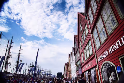 A picture of Bryggen in Bergen