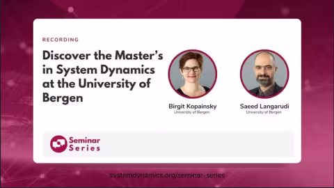 Start page for webinar