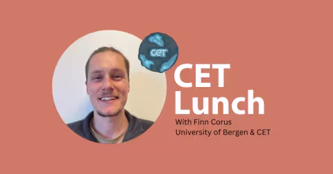 Banner with tekst CET Lunch seminars