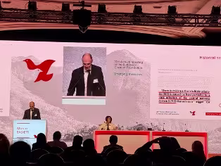 Professor Marco Salvetti presenting at the ECF Annual Meeting 2025