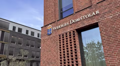 Image of the outside of Swedish Supreme Court