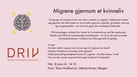 Migrene gjenno et kvinneliv