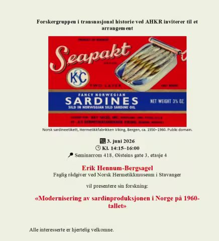 Plakat for arrangementet