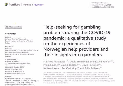 Utsnitt av artikkelforside