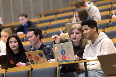 Studenter på forelesing.