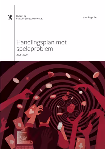 Forside av handlingsplan for spilleproblemer 2026-2029