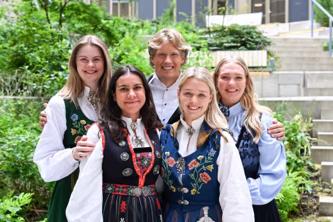 Gruppebilde av studentene