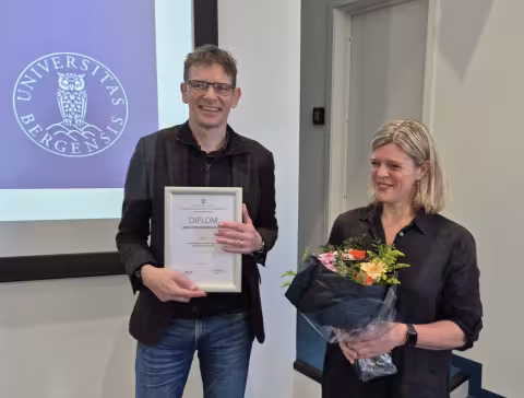 Current ETØK leader Oddvar Kaarboe (left) and former ETØK leader Ingrid Miljeteig (right)