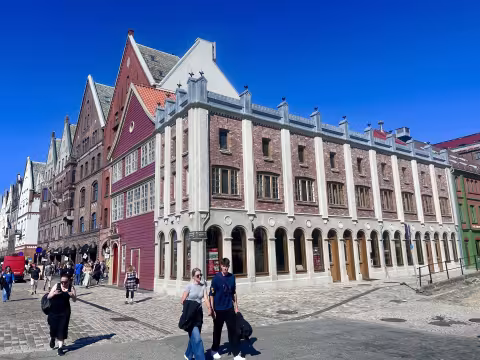 Bildet viser Det Hanseatiske Museum fra utsiden