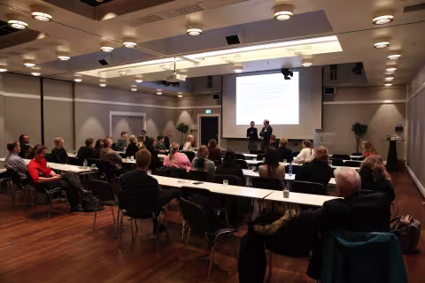 Presentasjon under workshopen