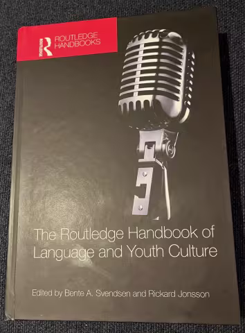 The front page of the new Routledge publication about climate change and youth culture. 