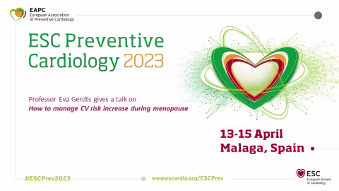 Slide ESC Preventive cardiology 2023 Eva Gerdts talks 13-15 april