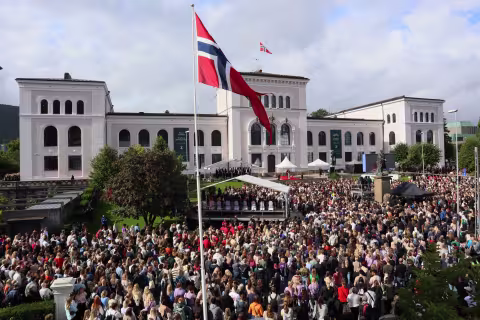 Studiestartåpning på Museplass i Bergen