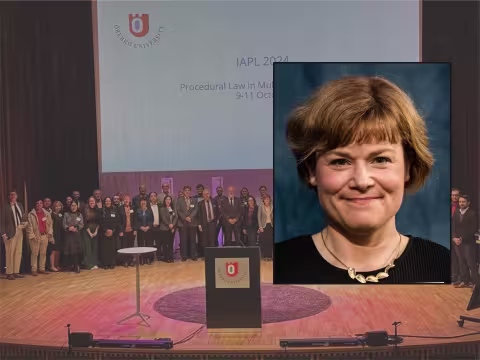 Picture of Anna Nylund at International Association of Procedural Law  Conference.