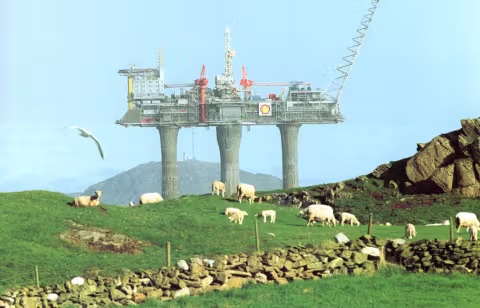 Traditional and modern land use - here from the 1970s in south-western Norway