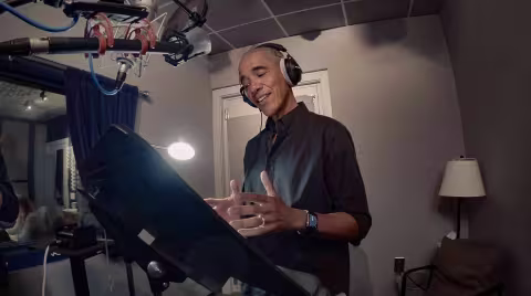 Barack Obama leser kommentarene til serien Our Oceans