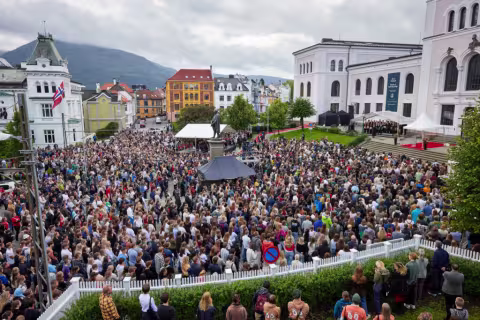 Velkomstseremoni for UiB-studenter i 2023.