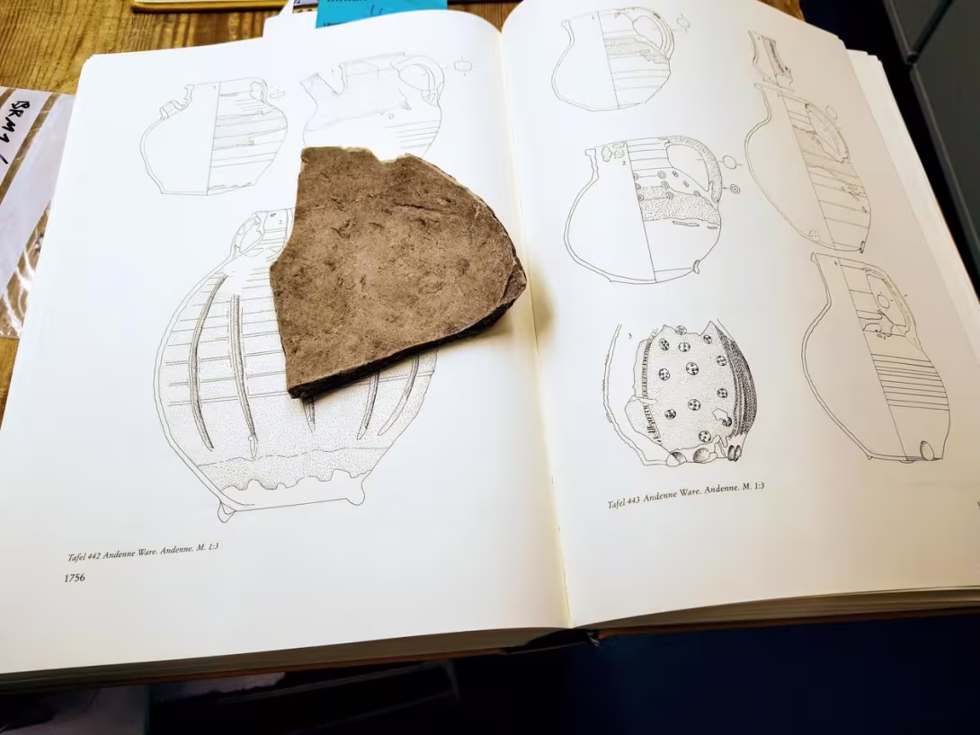 Piece of pottery find