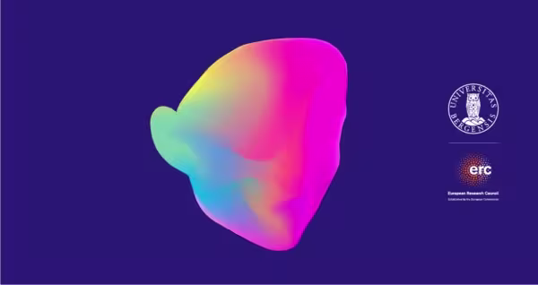 Machine vision logo – ansikt med mangefarget projisering