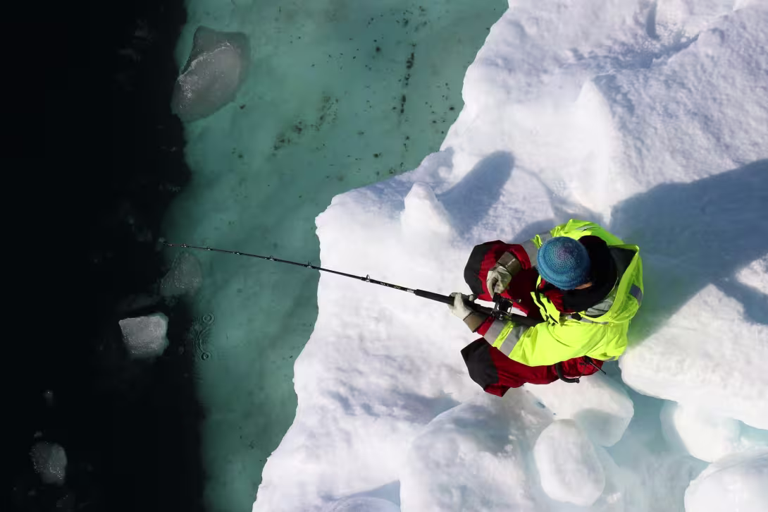 Picture of Njål Frafjord fishing