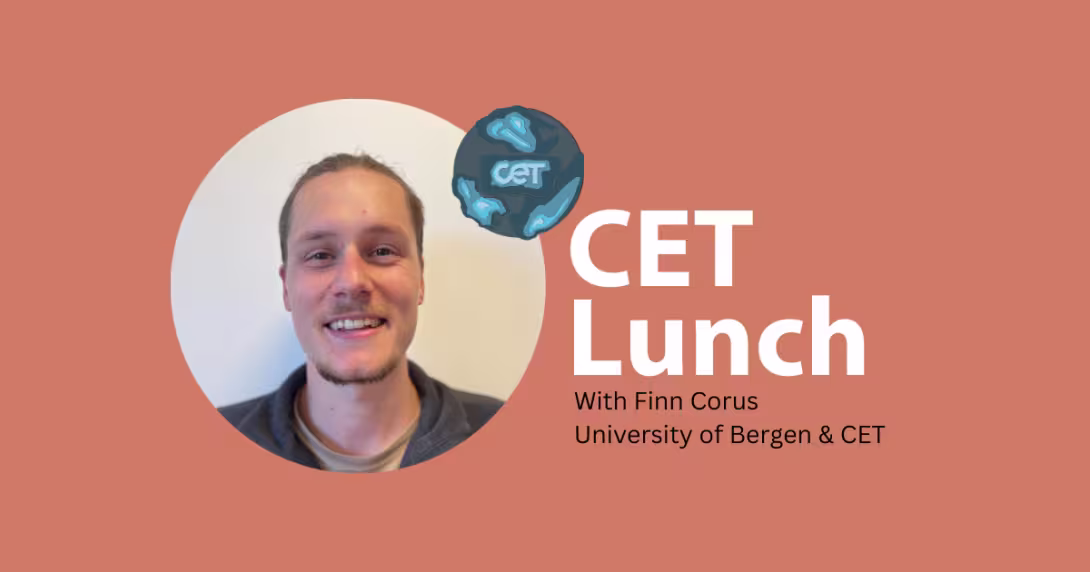 Banner with tekst CET Lunch seminars