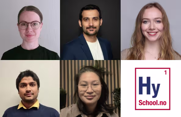 Pictures of 5 student representatives