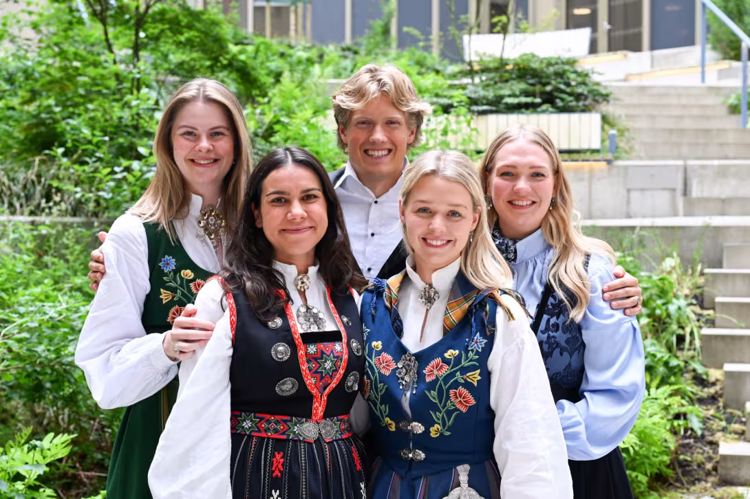 Gruppebilde av studentene