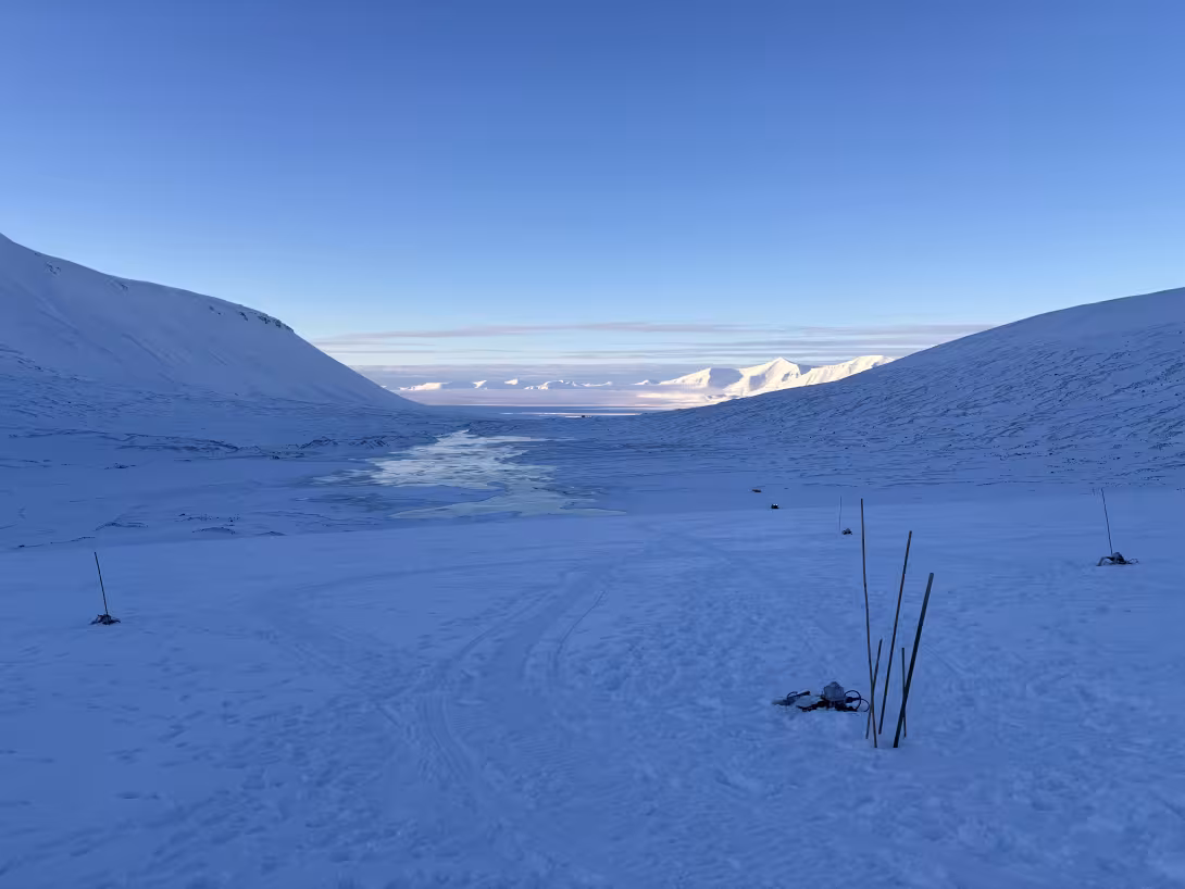 Passive seismic acquisition at Slakbreen, March 2024. Dataset available for this project.