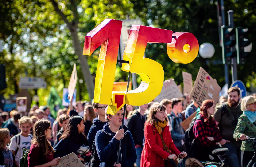 bilde av klimademonstrasjon